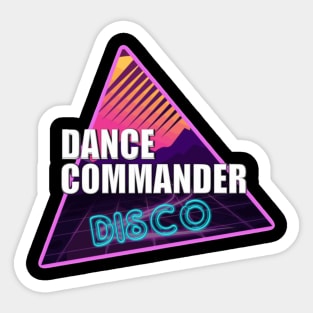 Dance Commander Disco Sticker